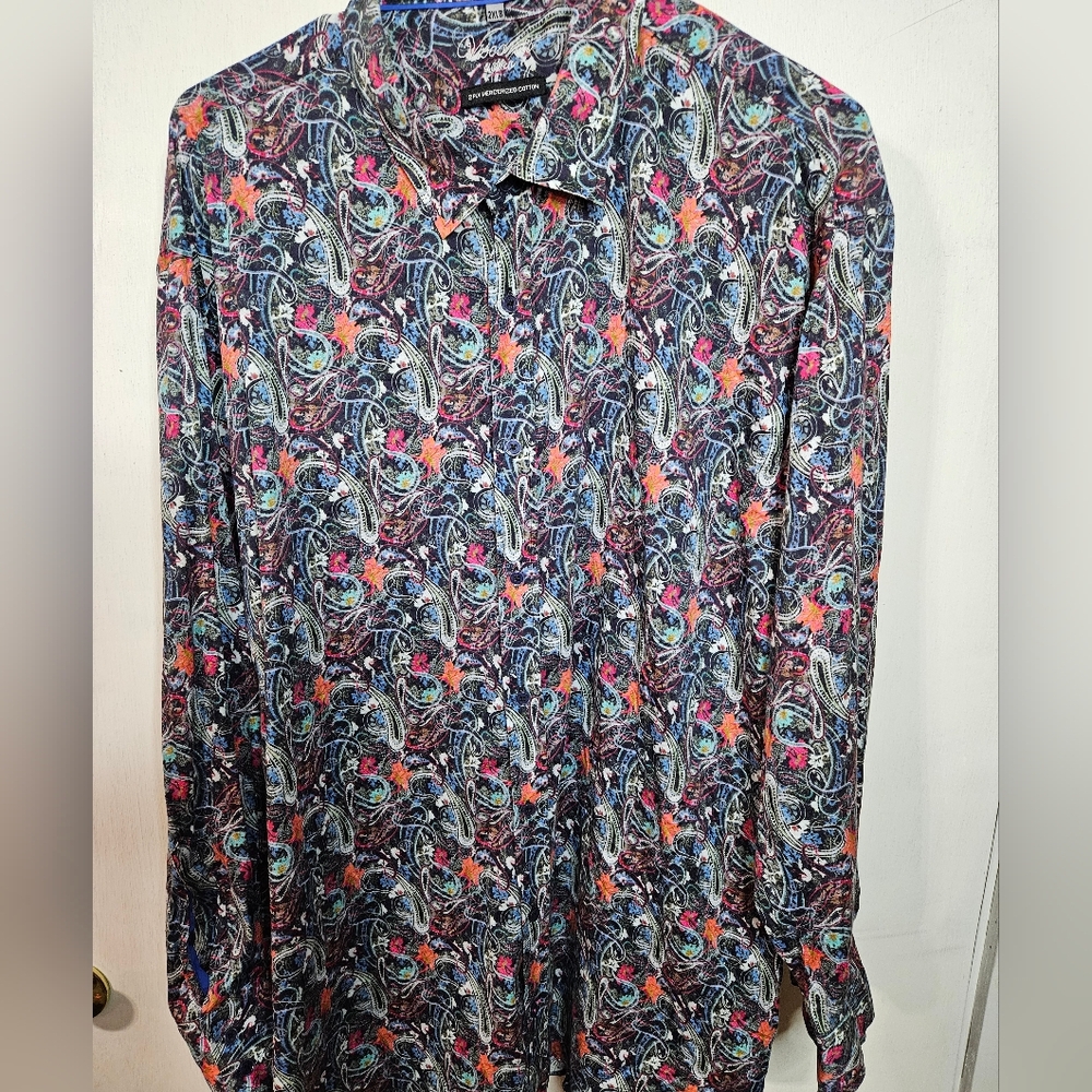 Men's Multicolor Paisley Shirt Visconti Uomo
